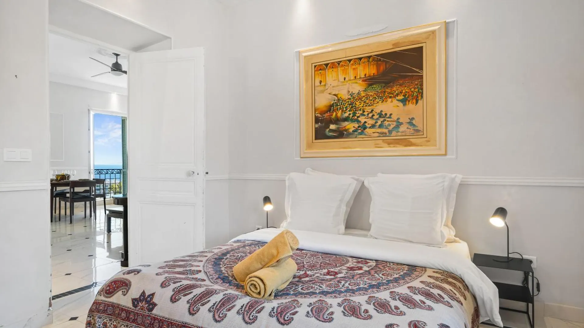 Alexandra Palace, Appartement Belle Epoque Menton, Vue Mer, Parking Apartment Menton